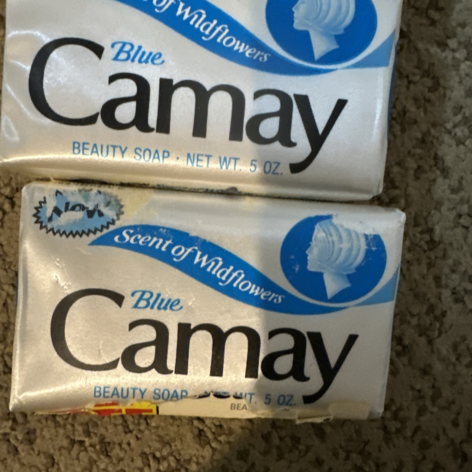 Camay Blue vintage bar soap wildflower sent /3