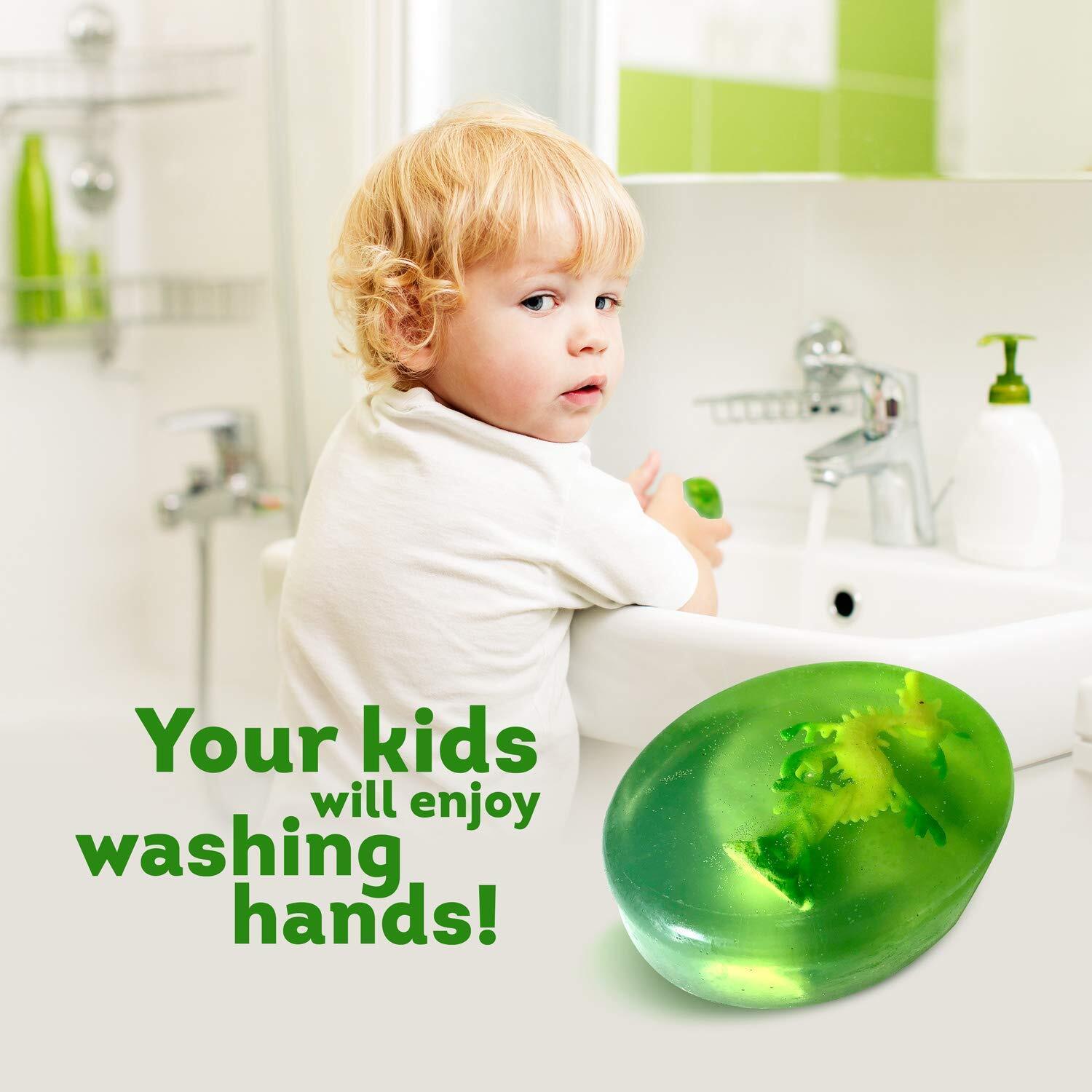4 Colorful Kids Soap Bars For Kids with SEA ANIMALS T – Natural Aroma Kids USA