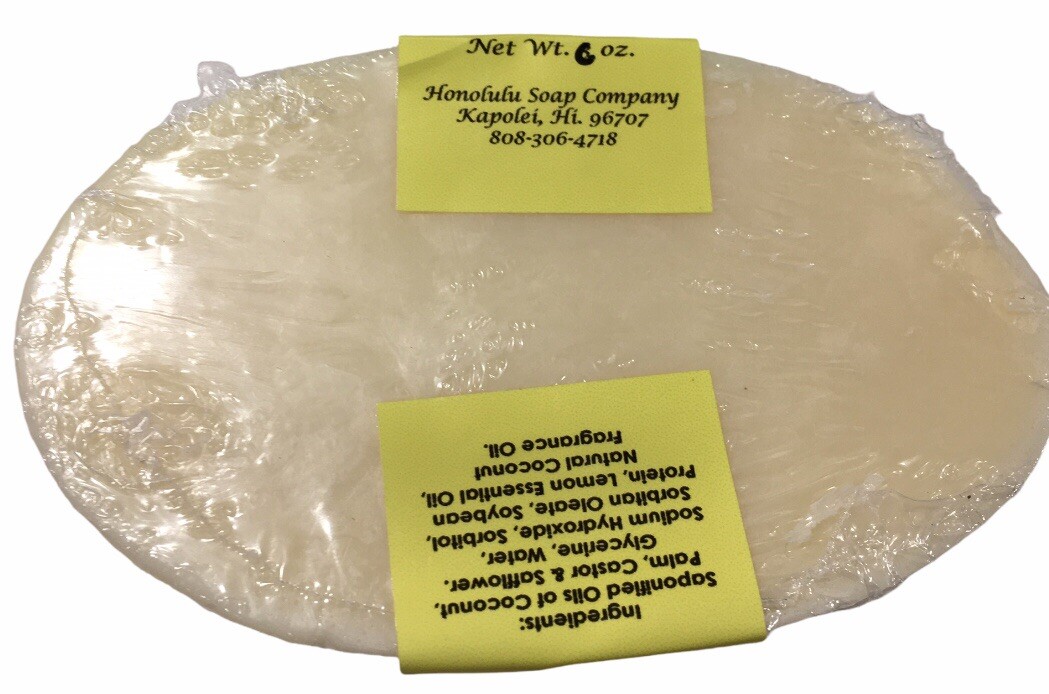 Honolulu Soap Company – Coconut Lemon – 6oz Soap Made in the USA