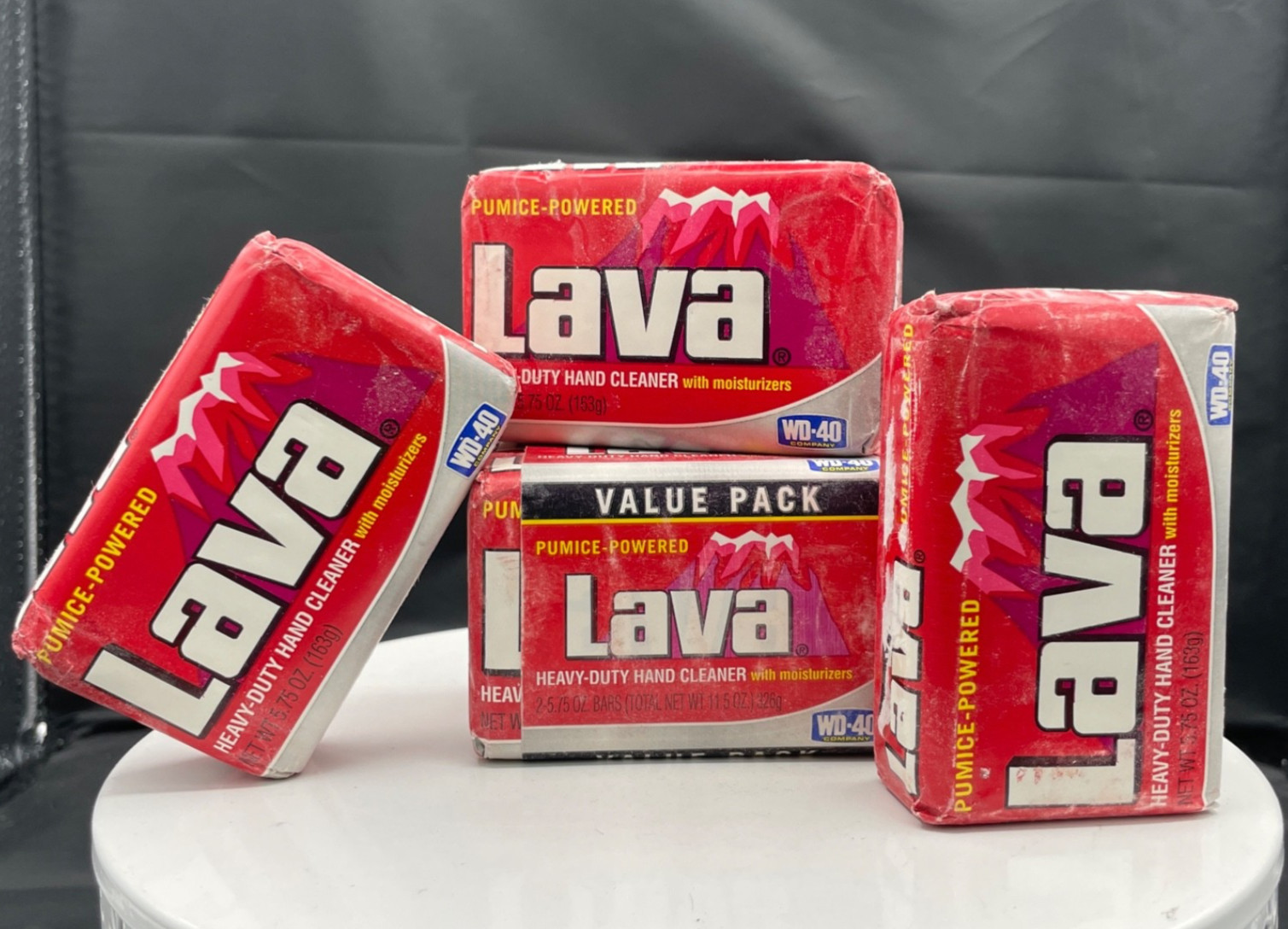 5 Bars Lava Soap 5.75 oz. Bar Heavy Duty Pumice Powered Hand Cleaner WD40 10185