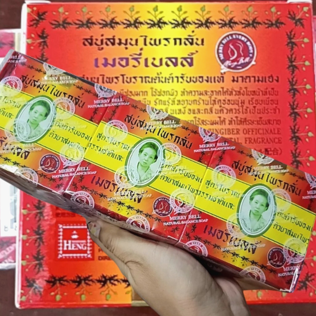 6x Madame Heng Face & Body Soap 160g. Original Herbal Premium Merry Bell Soap