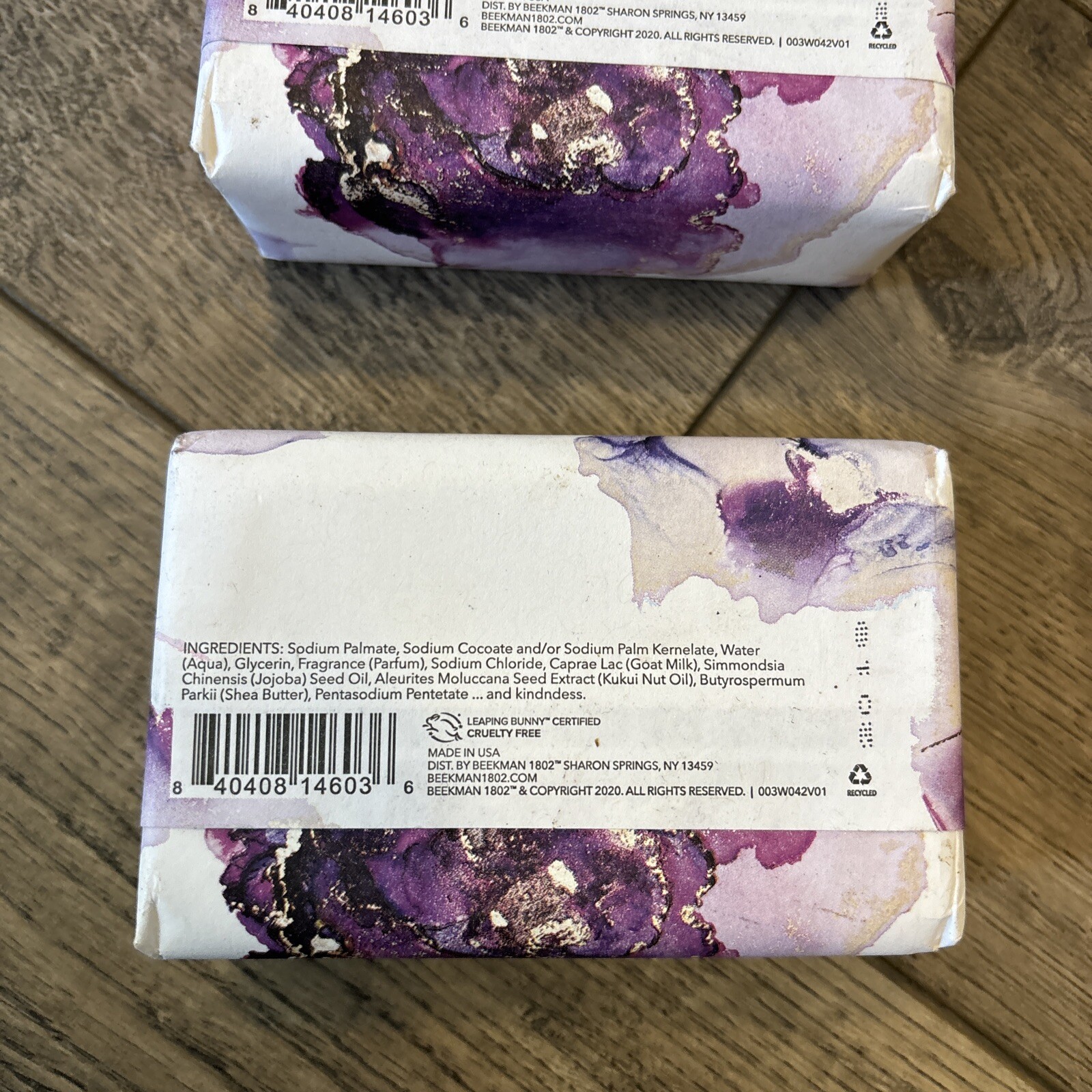 Beekman 1802 Lilac Dream Goat Milk Soap -Large Bar – 9 oz. Lot Of 2 Bars
