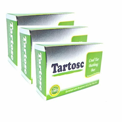 Tartosc Coal Tar Soap with Bergamot And Tea Tree Oil Antifungal Soap, 75 g X 4
