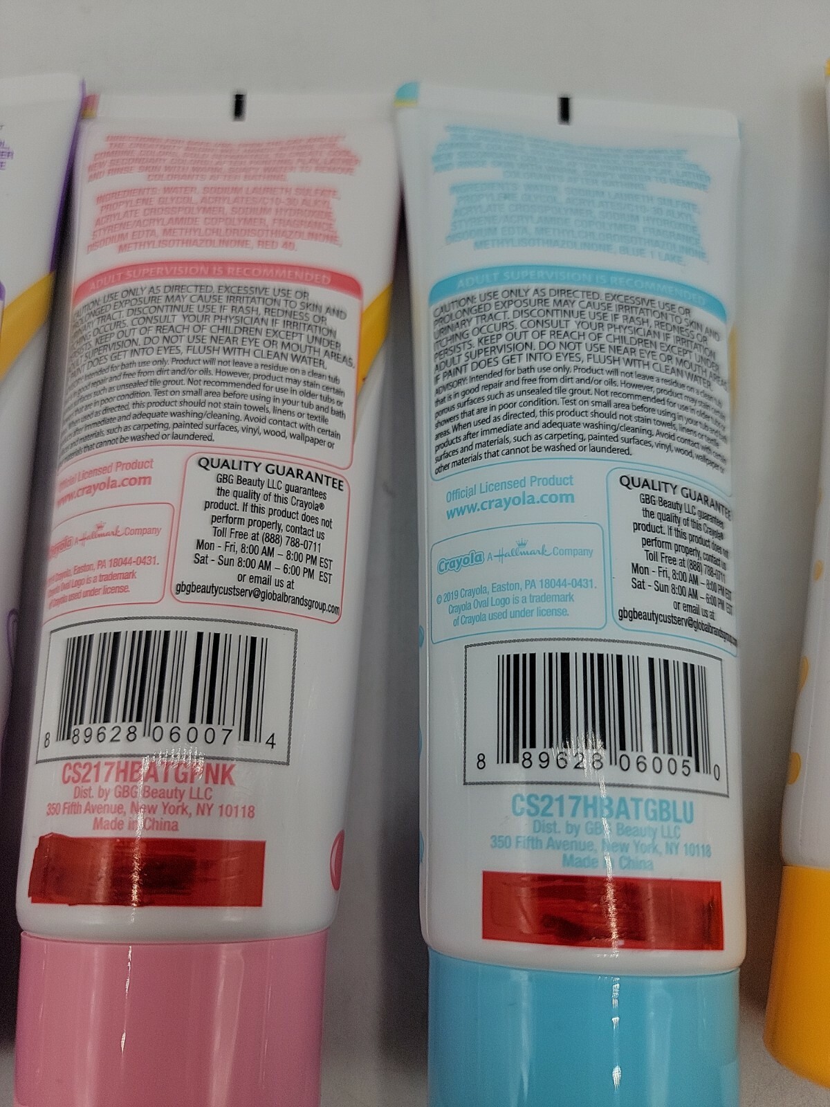 Bathtub Fingerpaint Soap Green Purple Pink Blue Orange 3 Oz (Sealed)