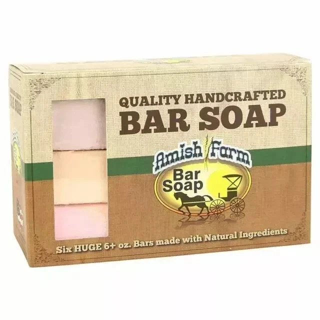 NEW – Amish Farms – Handmade Bar Soap – 6 pack