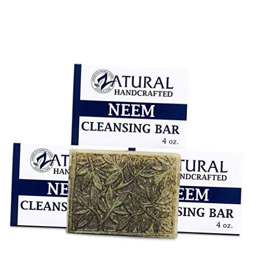Neem Cleansing Bar – 100% Plant-Based Neem Oil Soap for 4 Ounce (Pack of 3)