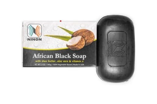 Ninon African Black Soap 5oz -6 pack 1 Ounce (Pack of 6)