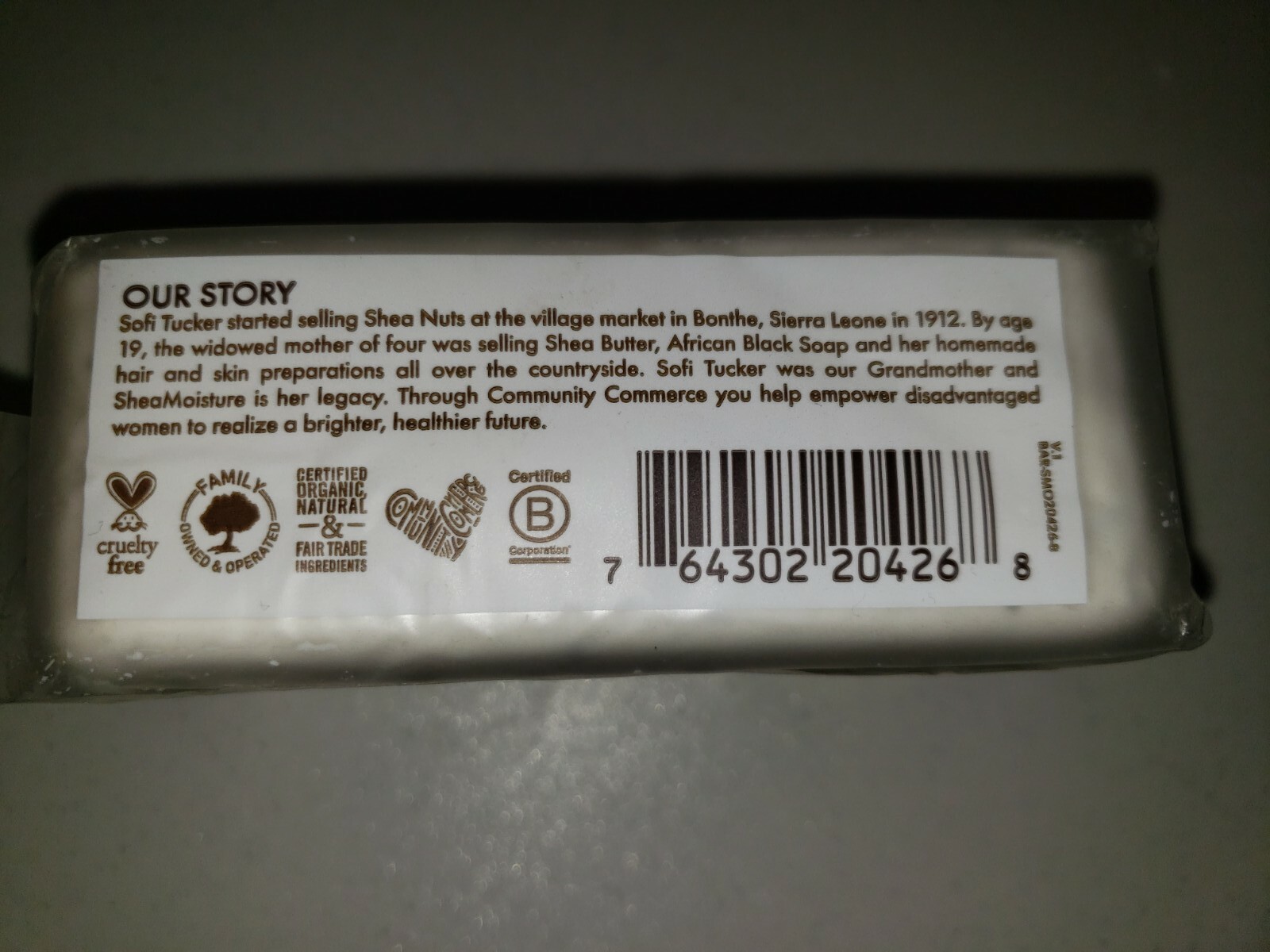 Shea Moisture 100% Virgin Coconut Oil Butter Bar Soap Men Women 8oz 230g Lot New