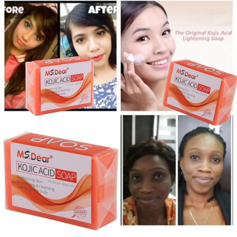 Kojic Acid Soap Dark Skin Whitening Bleaching Lightening Brightening Face & Body