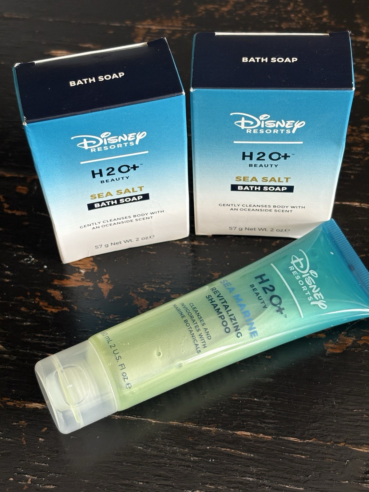 Disney Resorts H2O+ Beauty Sea Salt Bath Soap & Sea Marine Revitalizing Shampoo