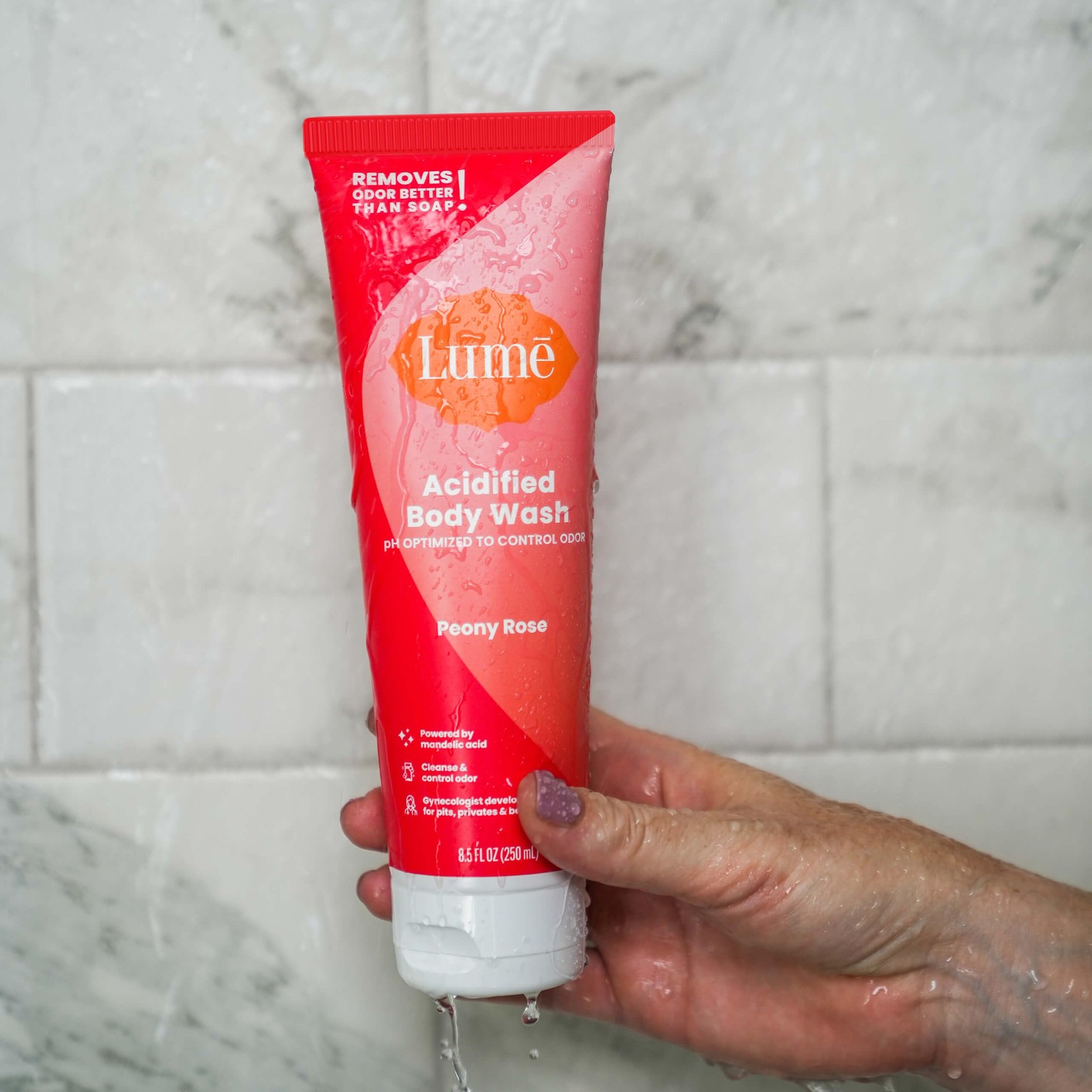 Lume Acidified Body Wash – 24 Hour Odor Control – Removes Odor Better than Soap
