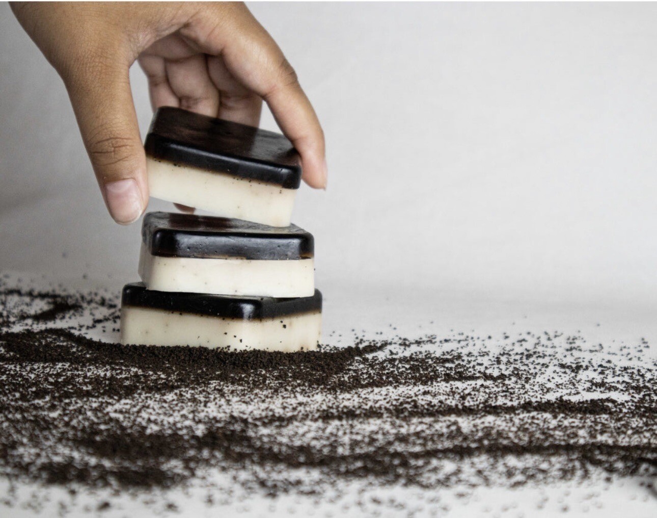 Handmade Soap Bars Coffee Goat Milk Aloe Vera Coffee Grounds