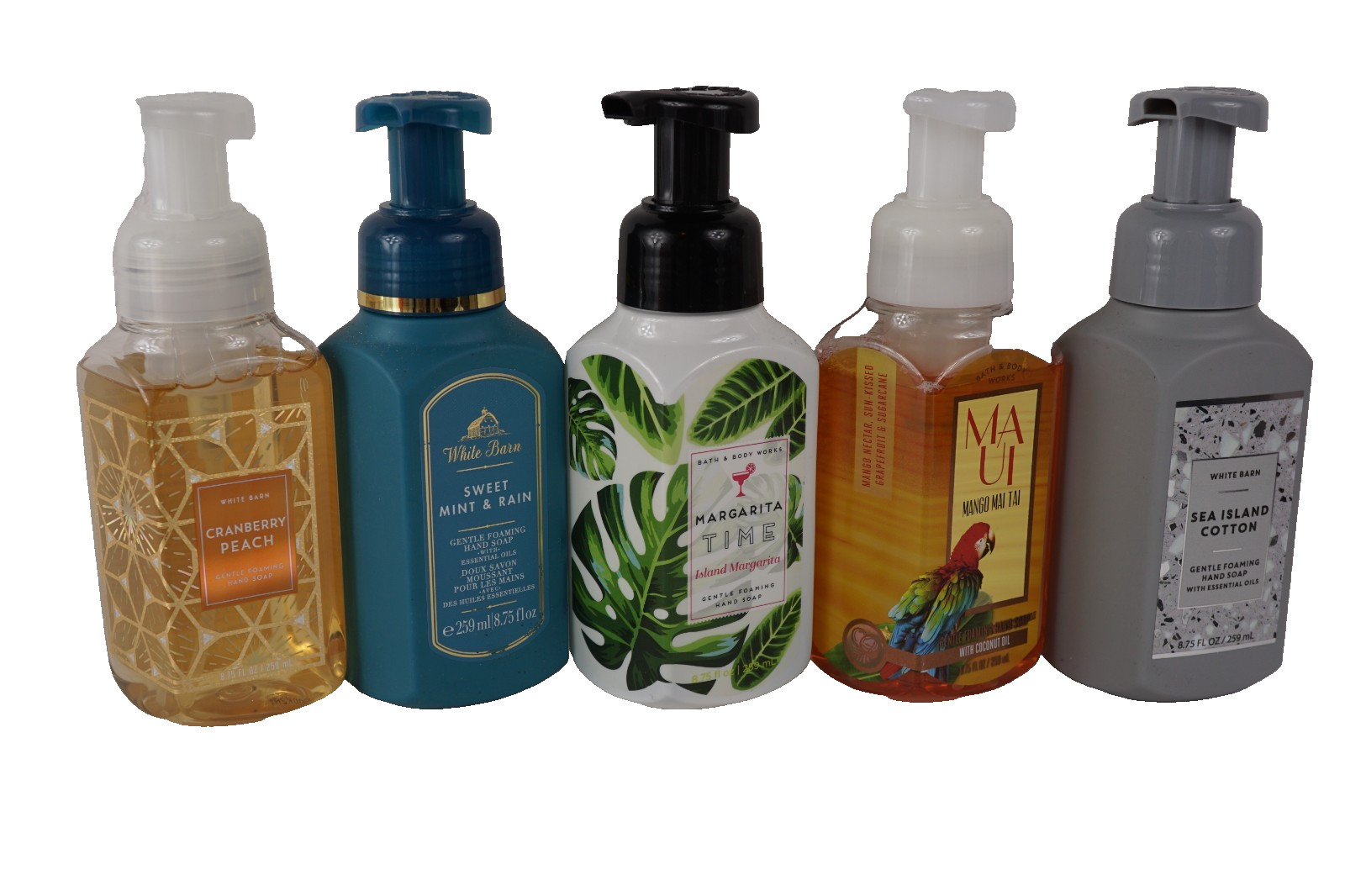 X5 BATH & BODY WORKS FOAMIONG HAND SOAP WITH ESSENTIAL OILS