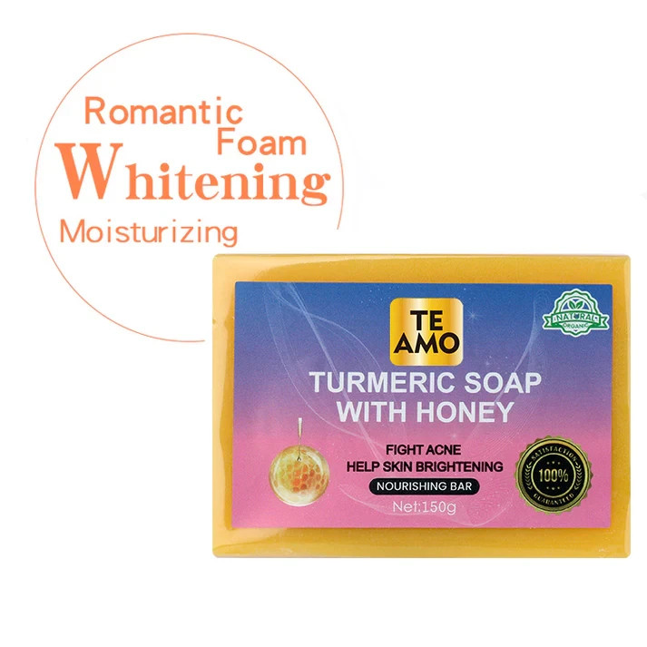 TURMERIC SOAP with HONEY 5.2 oz by Te Amo – Nourishing Bar