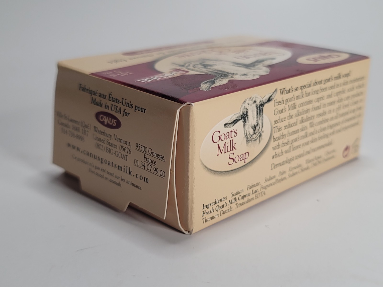 Nature by Canus Bar Soap Fresh Canadian Goat Milk ORIGINAL 5oz Bar Natural