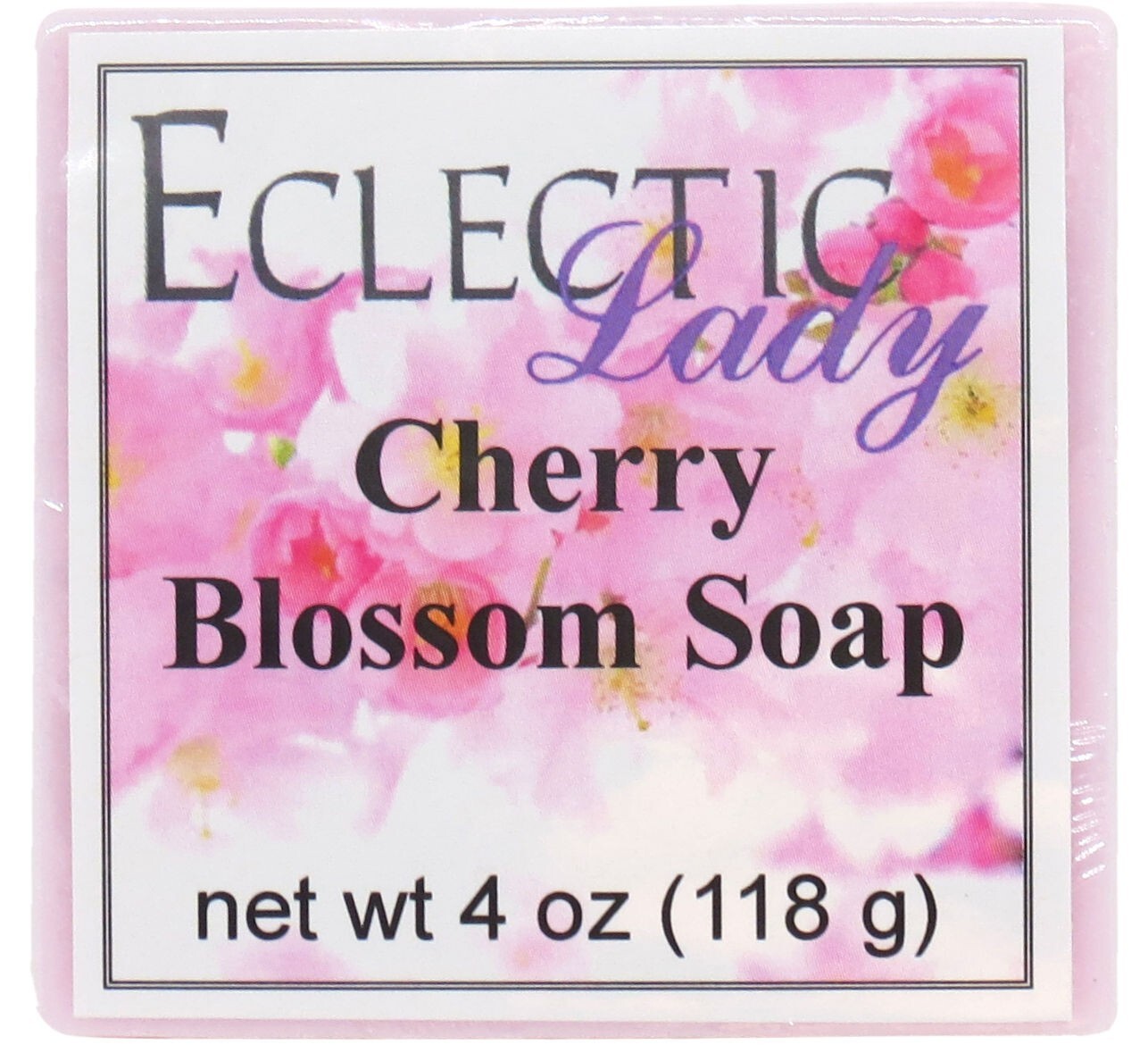 Cherry Blossom Glycerin Soap by Eclectic Lady, 4 oz Bar