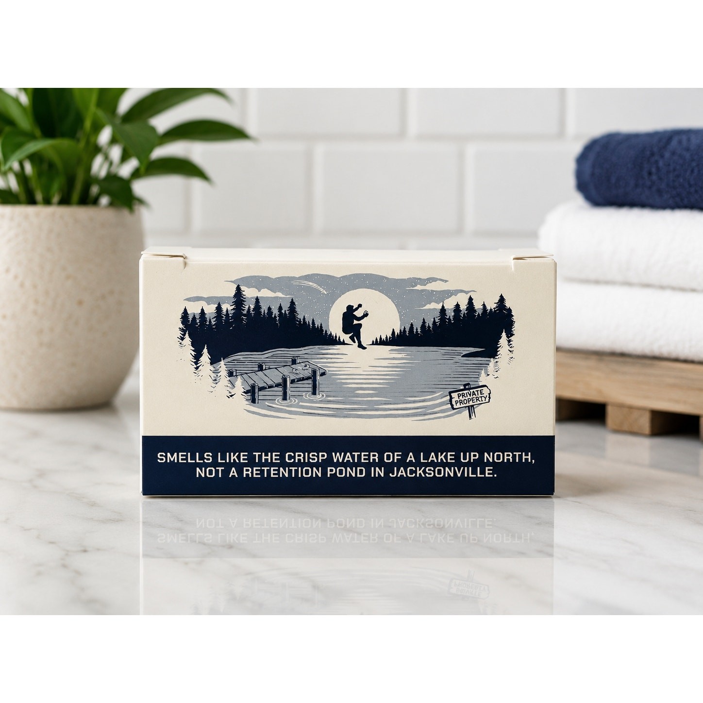 Duke Cannon Big Ass Brick of Soap Midnight Swim Sandalwood Lavender 10 oz New