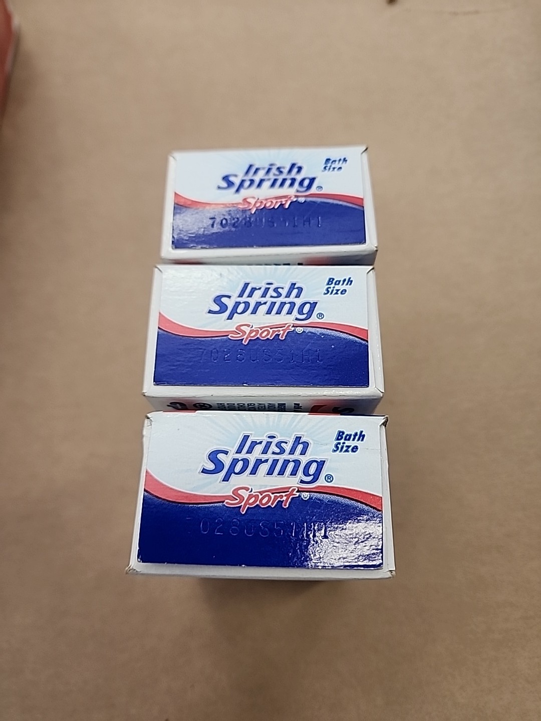 Irish Spring Sport Deodorant Bar Soap 4.5oz each bar 3 Single Bars VTG NEW