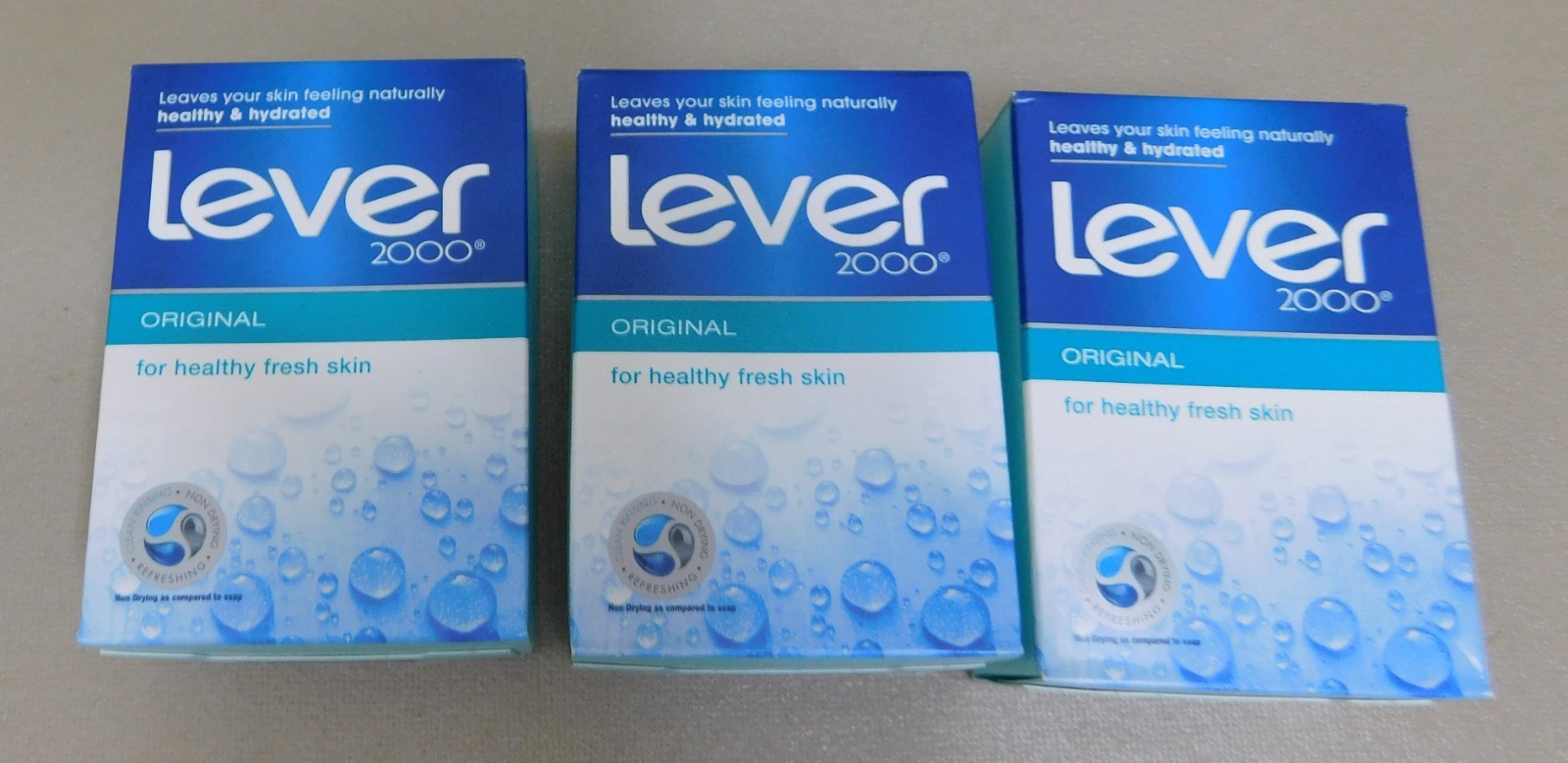Lever 2000 (Lot of 3 ) Original Bar Soaps Made In USA 4oz Bars NEW DISCONTINUED