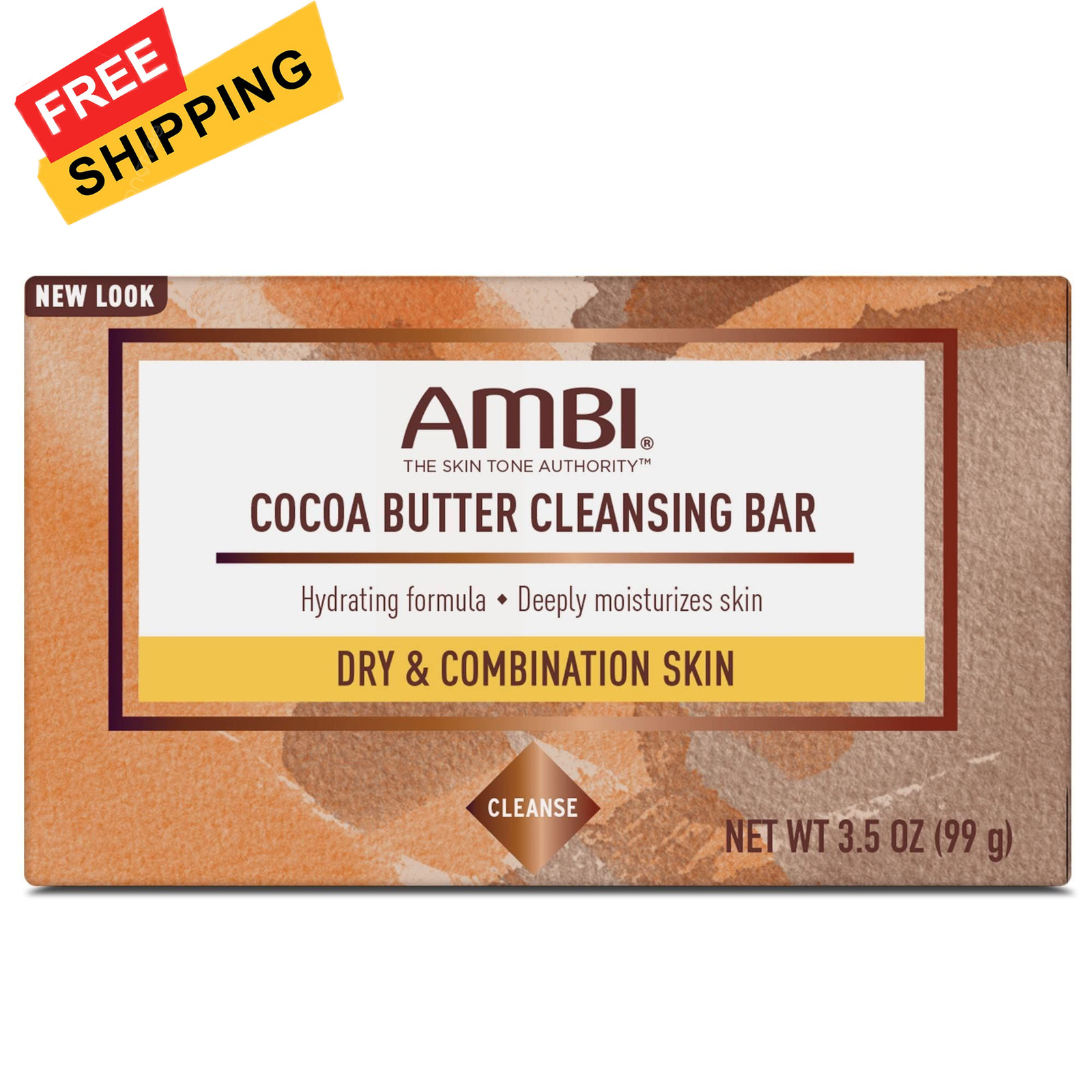 Ambi Cocoa Butter Cleansing Bar 3.5 oz (Pack of 12) Ounce
