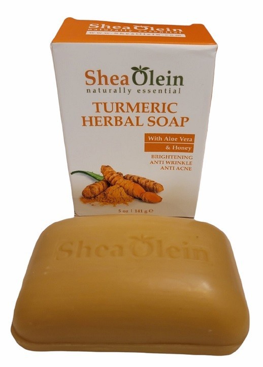 10 Bars Shea Olien Organic Turmeric Herbal Soaps (as Shown)