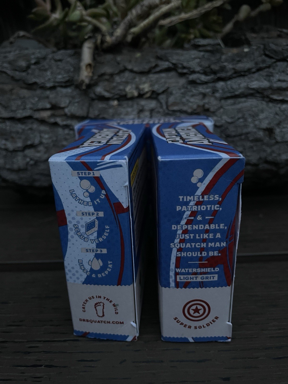 Dr. Squatch Liberty Lather 3 Pack (Marvel Captain America) LIMITED EDITION Soap