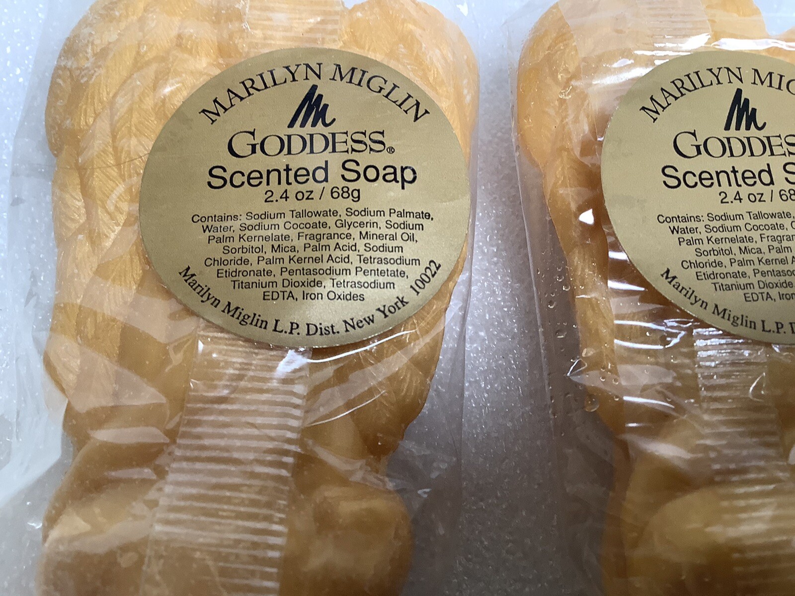 Marilyn Miglin Goddess Scented Guest Soap Angel Shape 2.4 oz Each