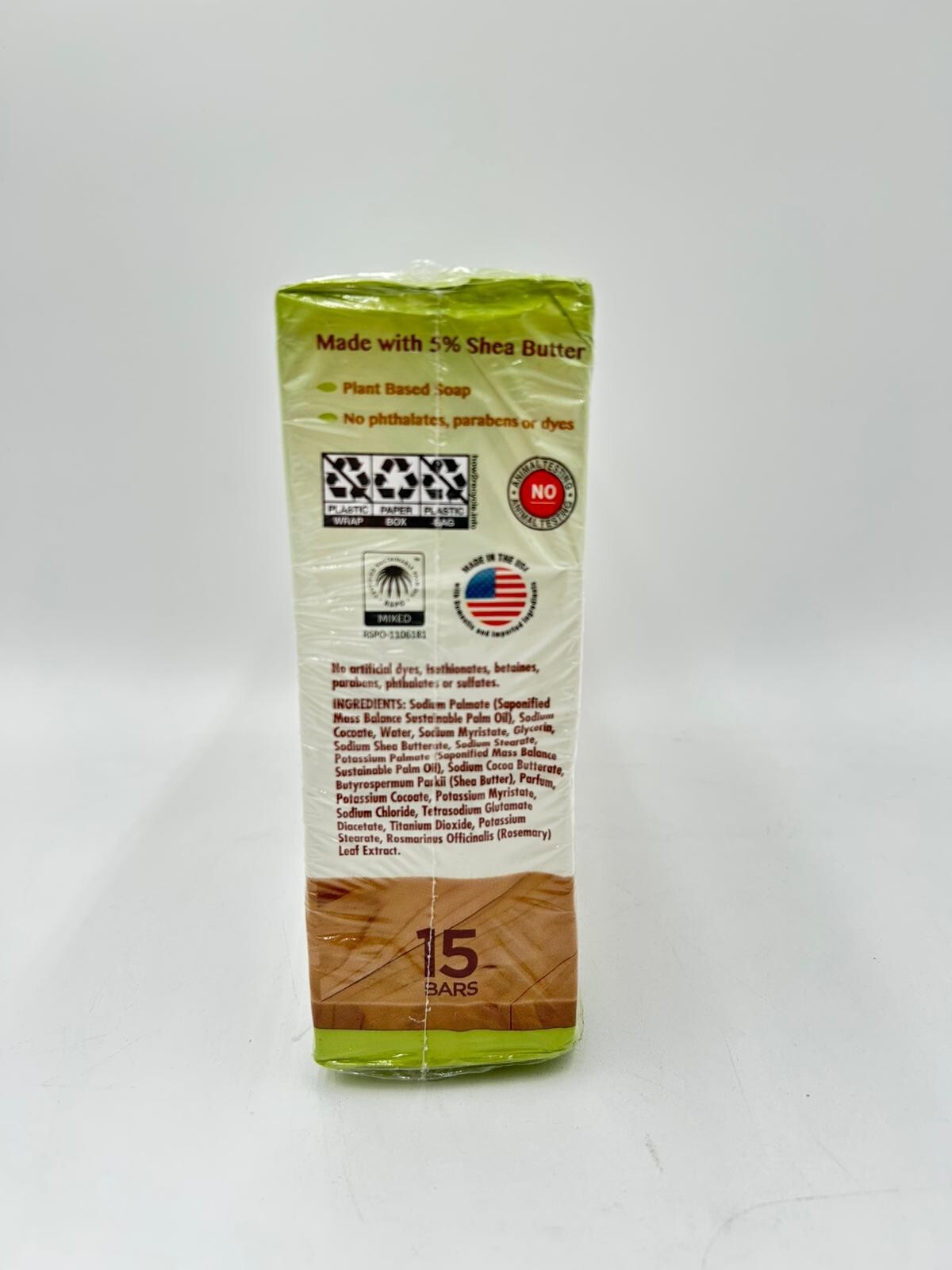 Kirkland Signature Bar Soap with Shea Butter 15 Bars