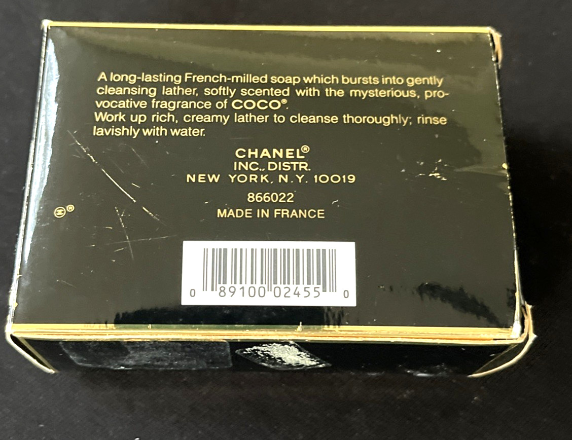 Vintage CHANEL Coco Luxury Bath Soap Savon 5 OZ 142G Unused in Box France READ