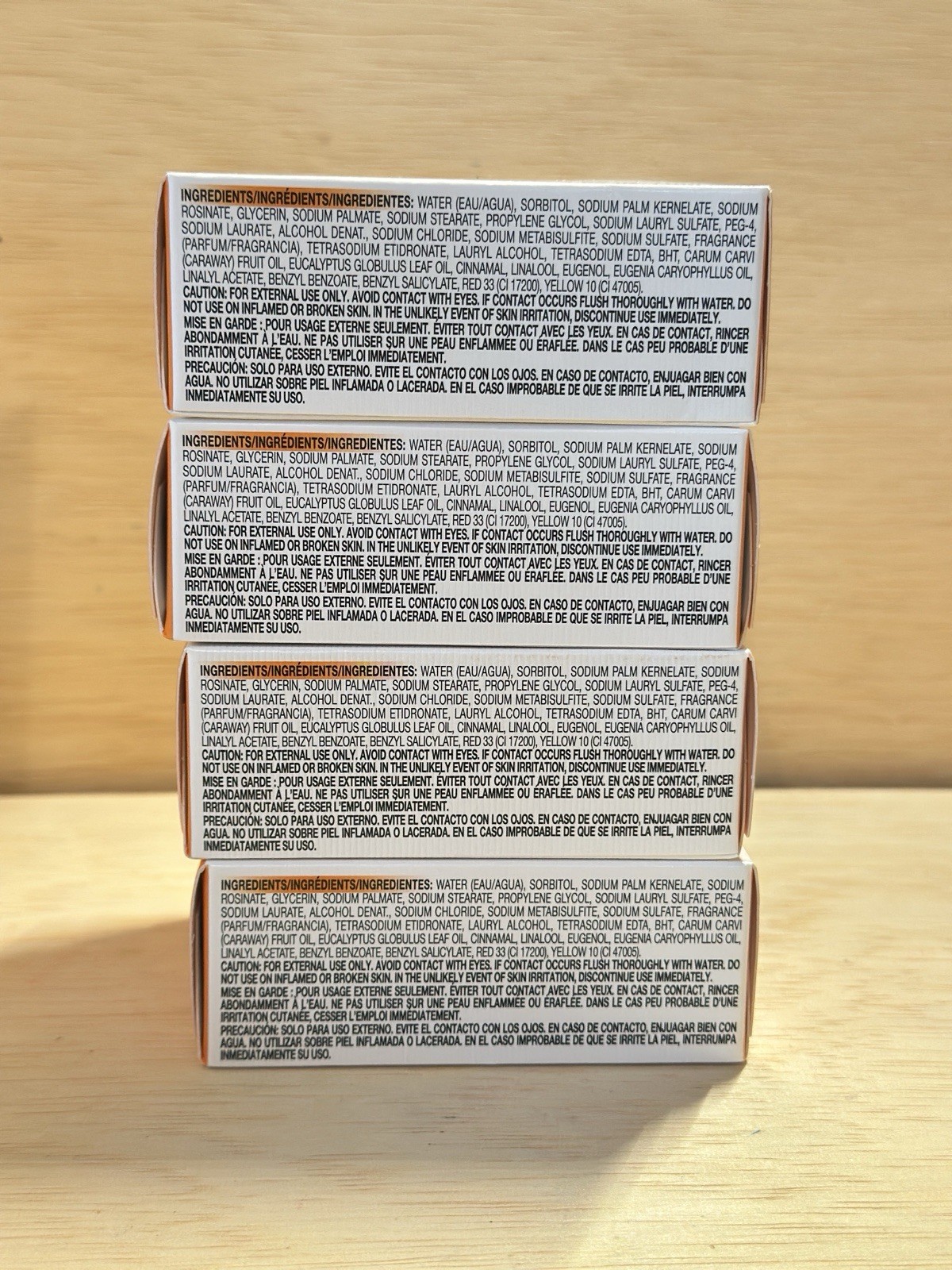 4-Pears Transparent Soap Pure & Gentle Plant Oils Bar Soap 3.53 Oz Ea- Sealed