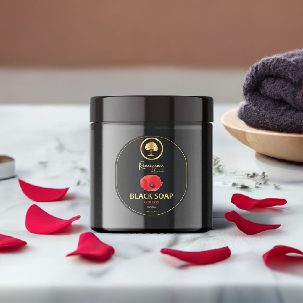 Renaissance de Beaute Aker Fassi🌹Organic Black Soap for Deep Purification