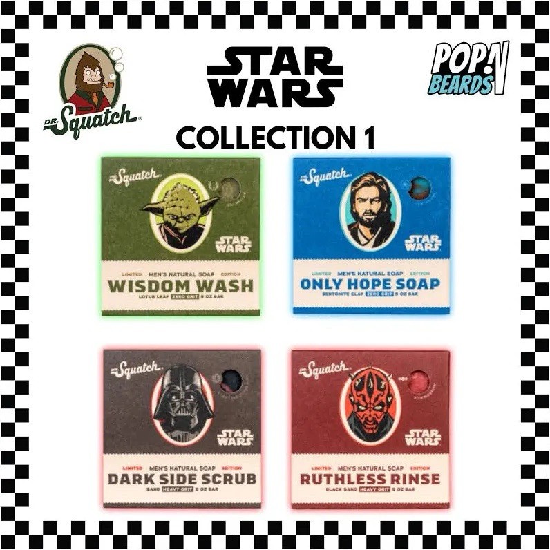 Dr. Squatch Star Wars Collection 1 Natural Heavy Grit Men’s Soap Set 4-Pack