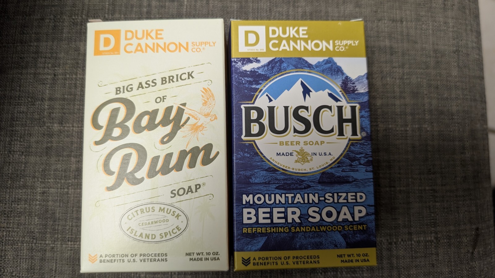 Duke Cannon Soap-Sawtooth,Naval,Superior,Frothy,Santa Pipe Smoke,Buffalo,Pine