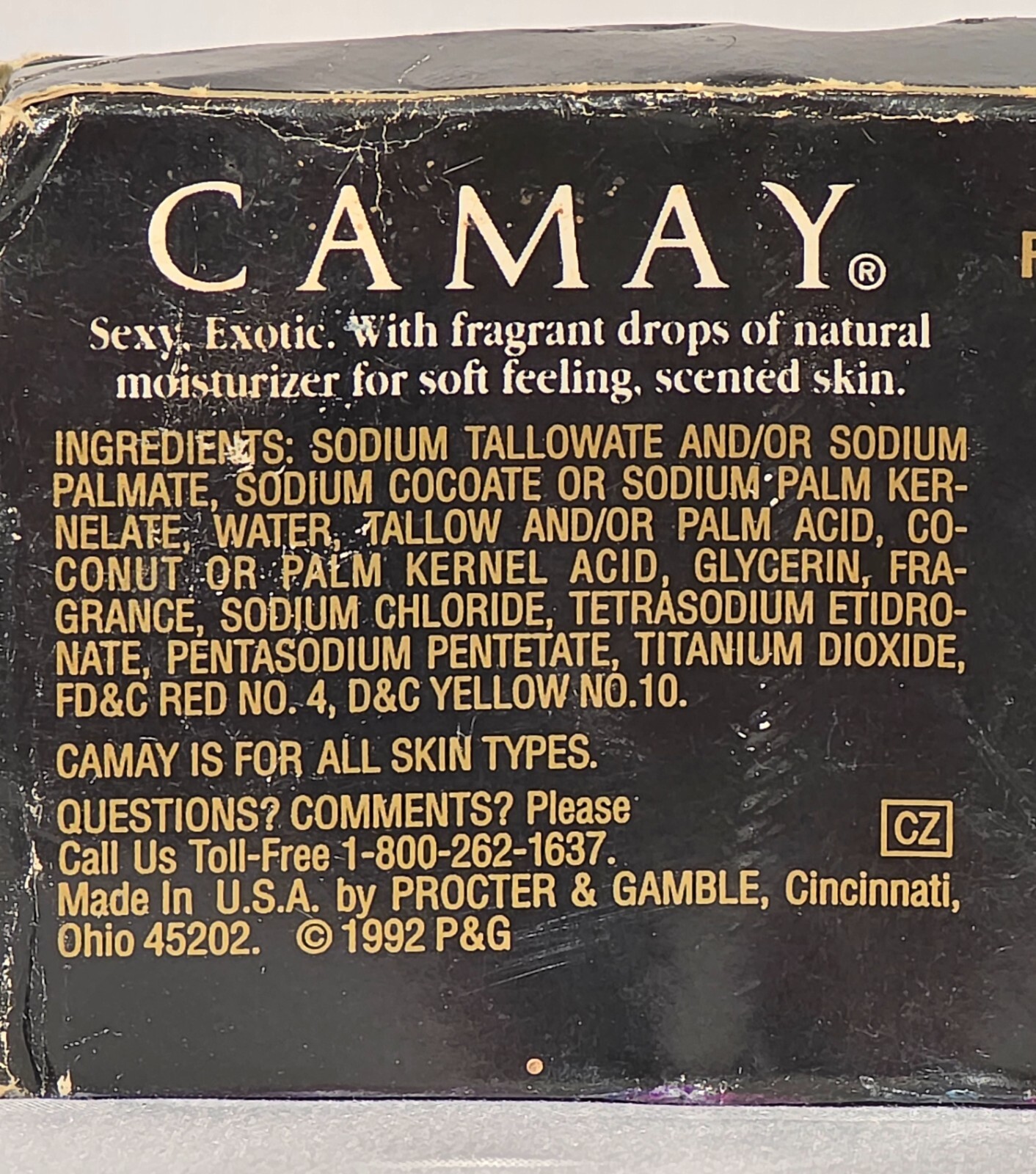 Vintage 1992 P&G Discontinued Camay Flair Natural Moisturizer Peach Bar Soap