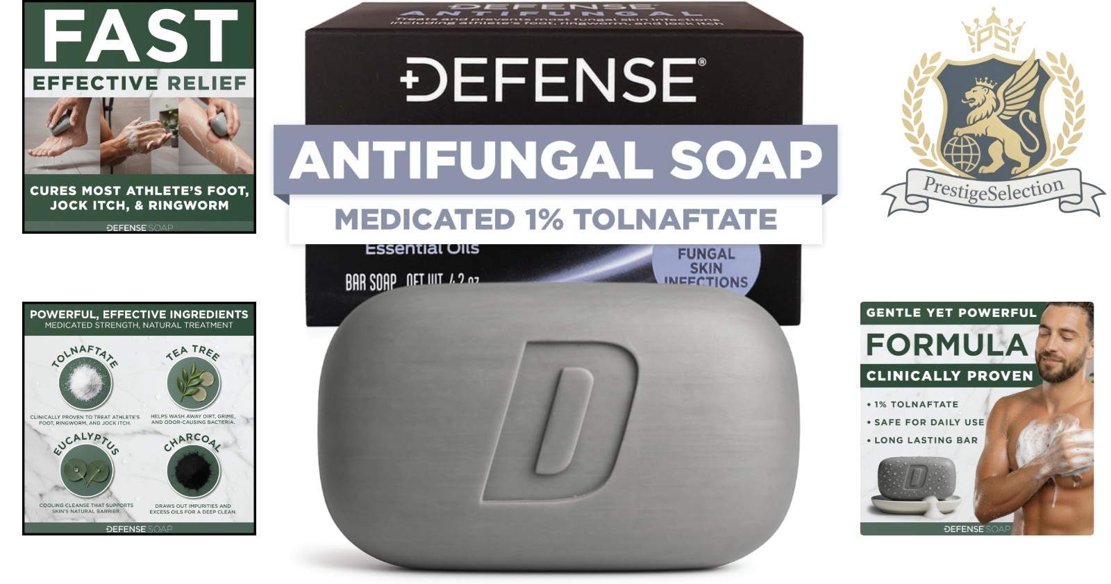 Defense Antifungal Bar Soap – Effective Treatment for Jock Itch & Athlete’s Foot
