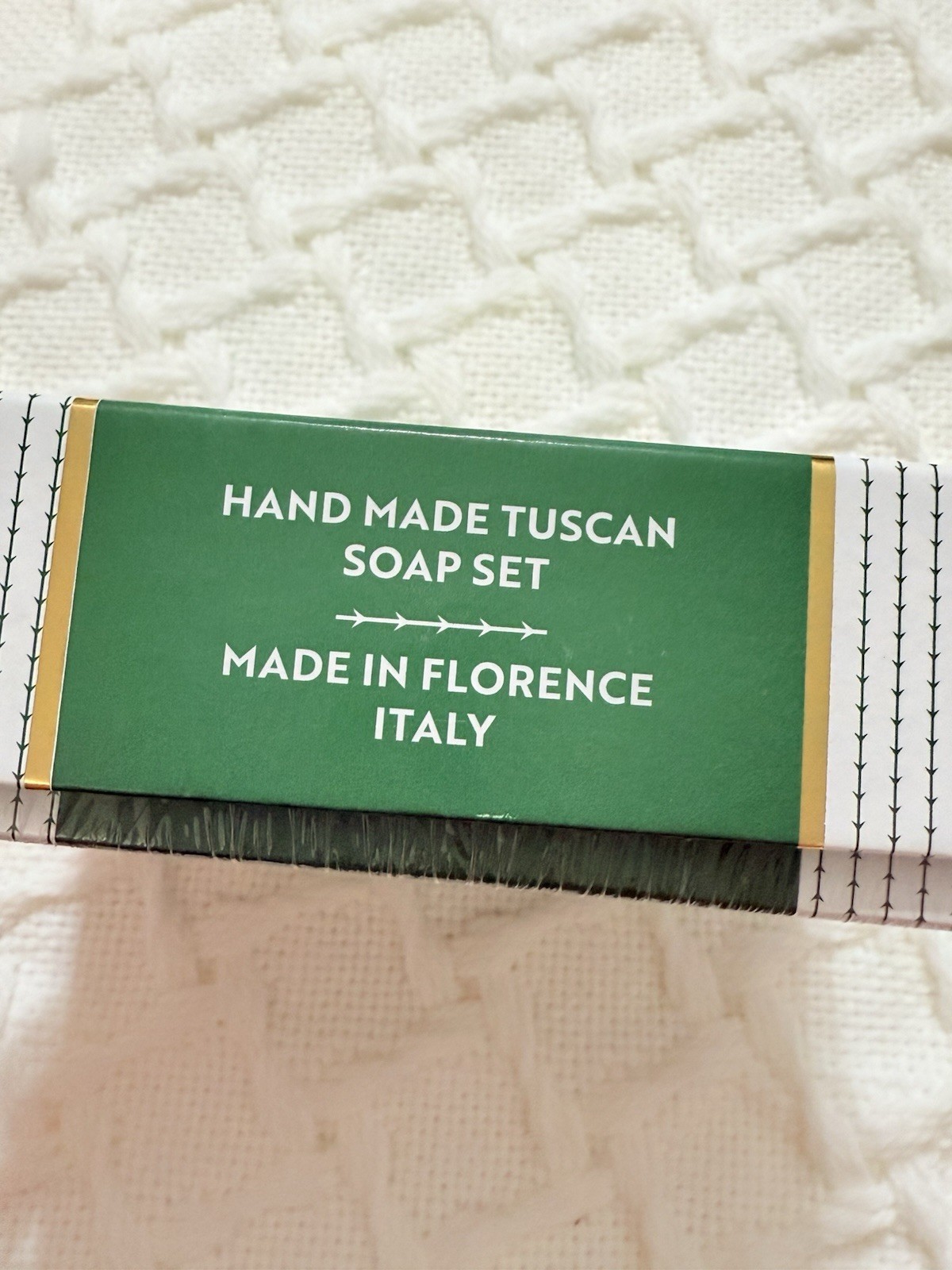 SAPONERIE MARIO FISSI SRL 2×5.3 OZ WHITE MUSK Men Bar Soap GIFTBOX Italy