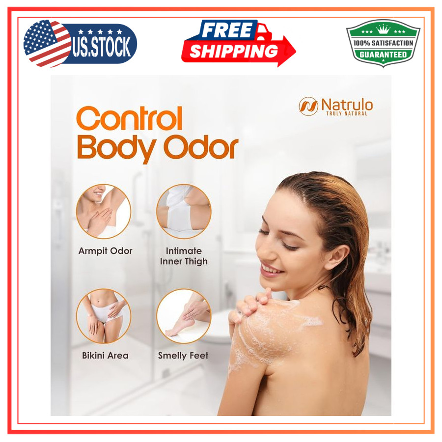 Natrulo Persimmon Soap Bar for Body Odor Control Â?? Purifying Deodorizing Body