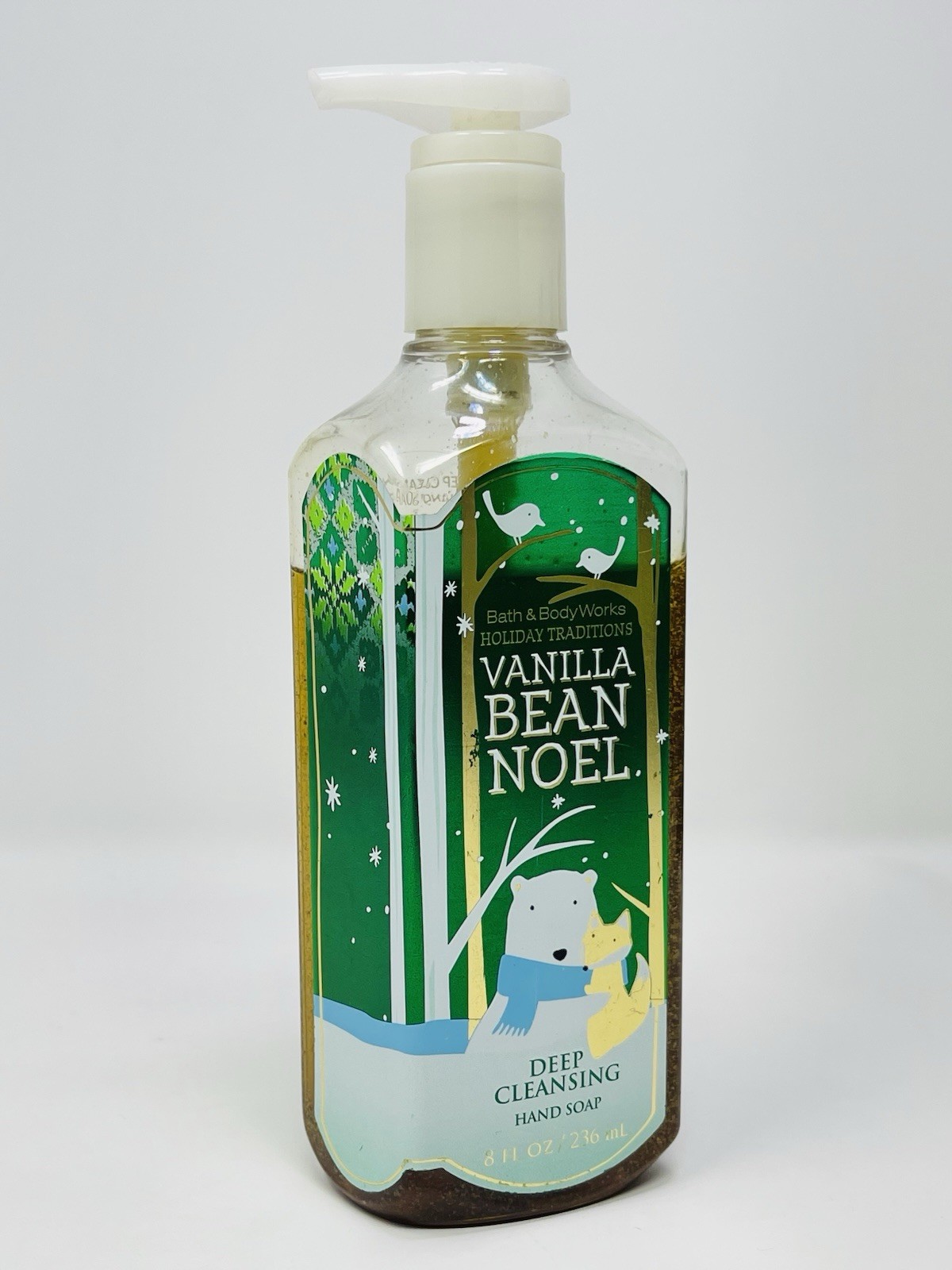 BATH & BODY WORKS Vanilla Bean Noel DEEP CLEANSING HAND SOAP 8oz /236 ml