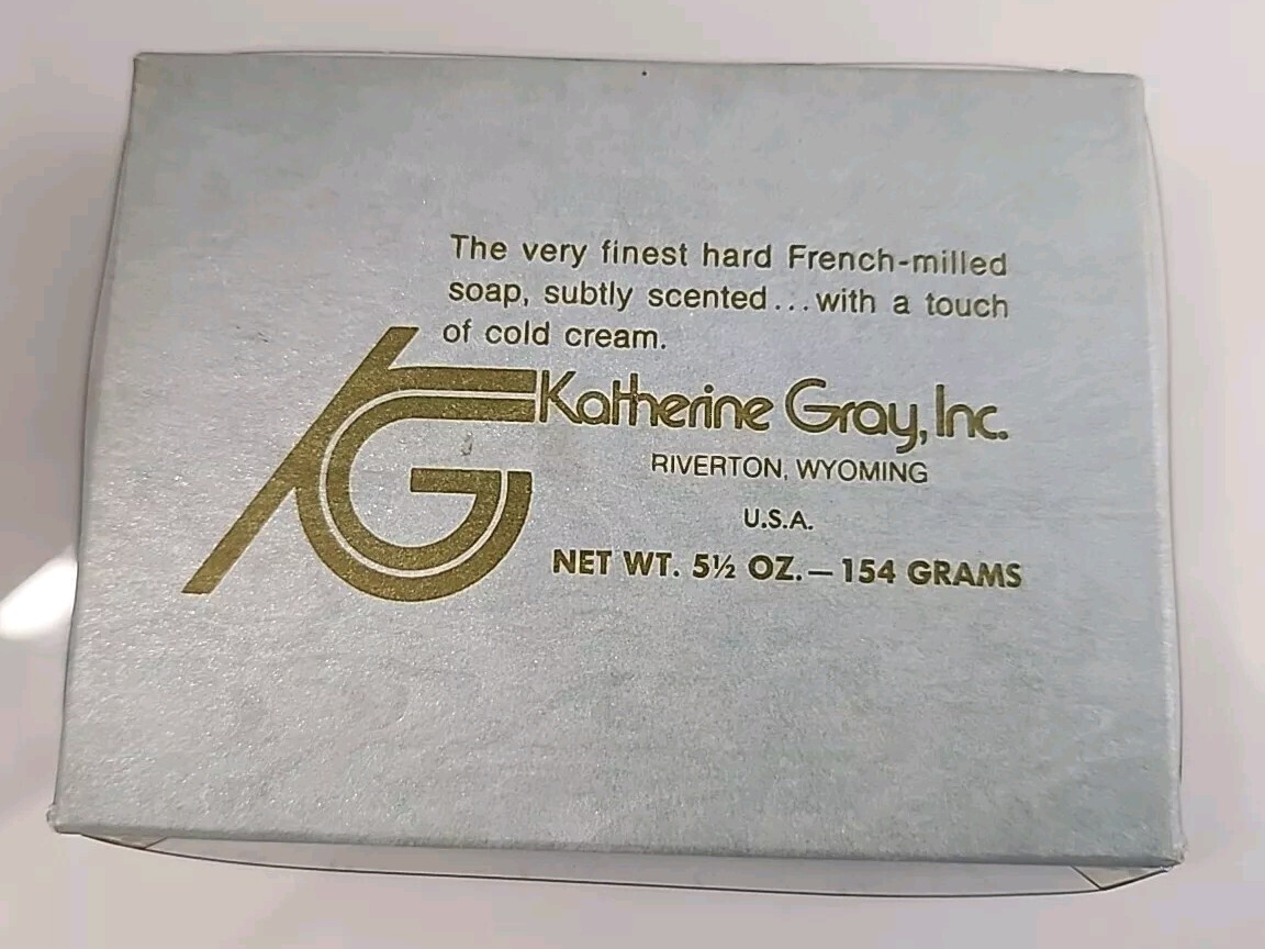 Vintage Katherine Gray French Milled Soap w/ Cold Cream 2 Bar Music Notes New