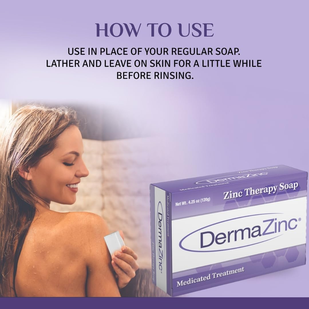 Therapy Soap – Zinc Infused Relief for Eczema, Dermatitis & Psoriasis 4.25oz