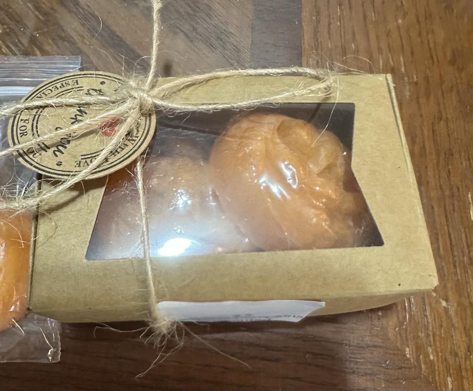 Unscented Glycerin Pumpkin Soap Bars Orange Set of 2 Regular Size