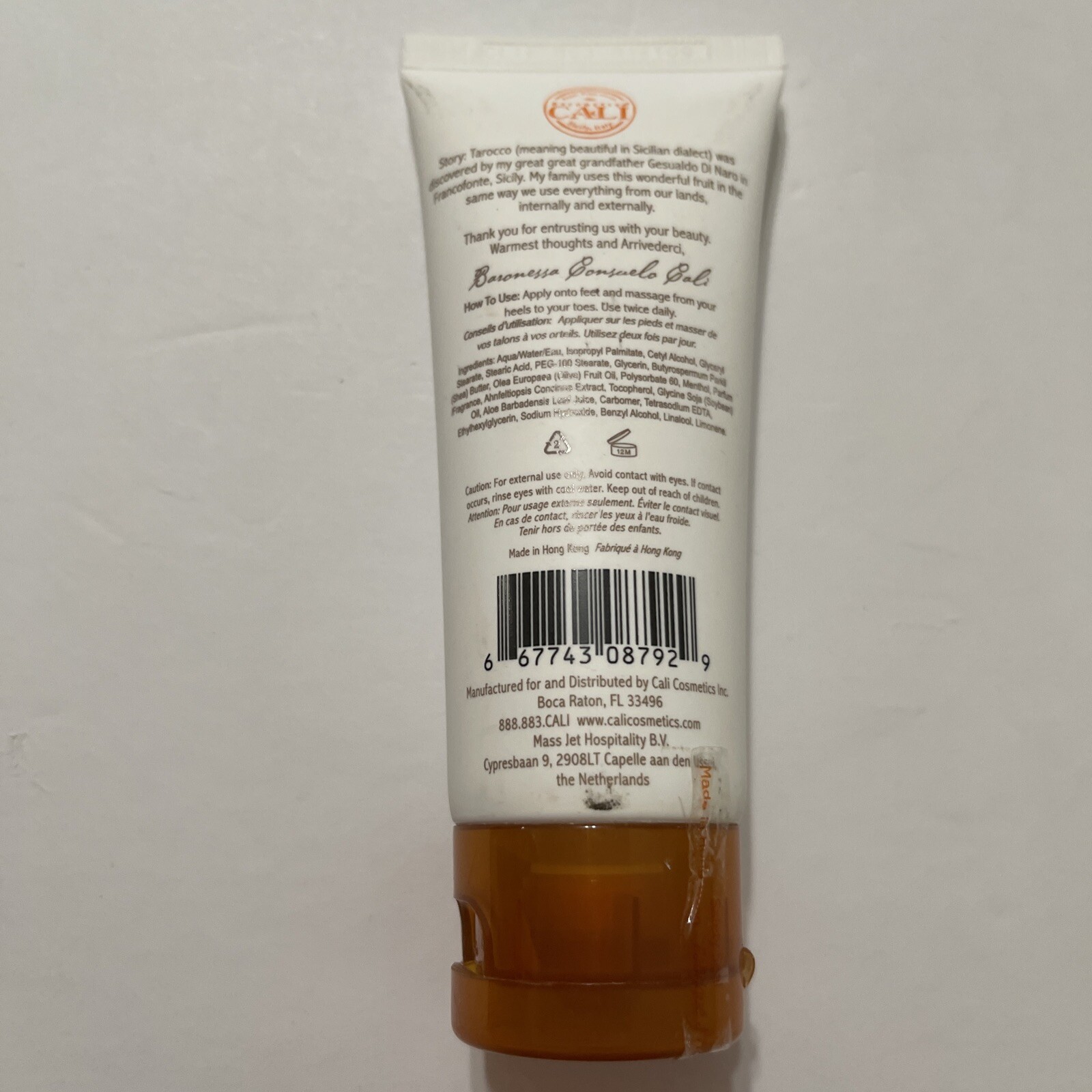 TAROCCO SICILIAN BLOOD ORANGE Travel Size Cleanser Soap & Bar FOOT CREAM