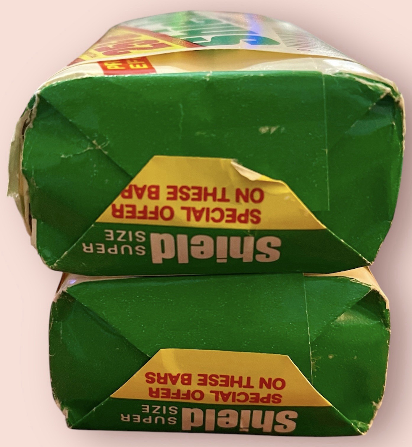 VTG SHIELD Extra Strength Deodorant Soap Supersize Bar Lot of 2 Bars 7 Oz Each