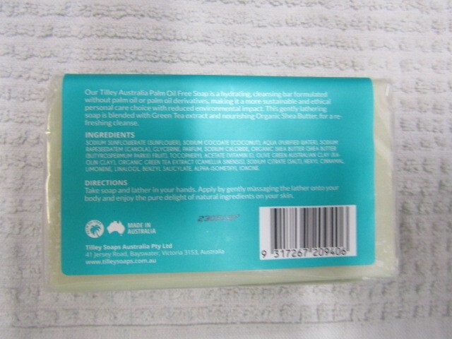 TILLEY AUSTRALIA~GREEN TEA & SHEA BUTTER~ SOAP BAR 10.58 OZ BIN