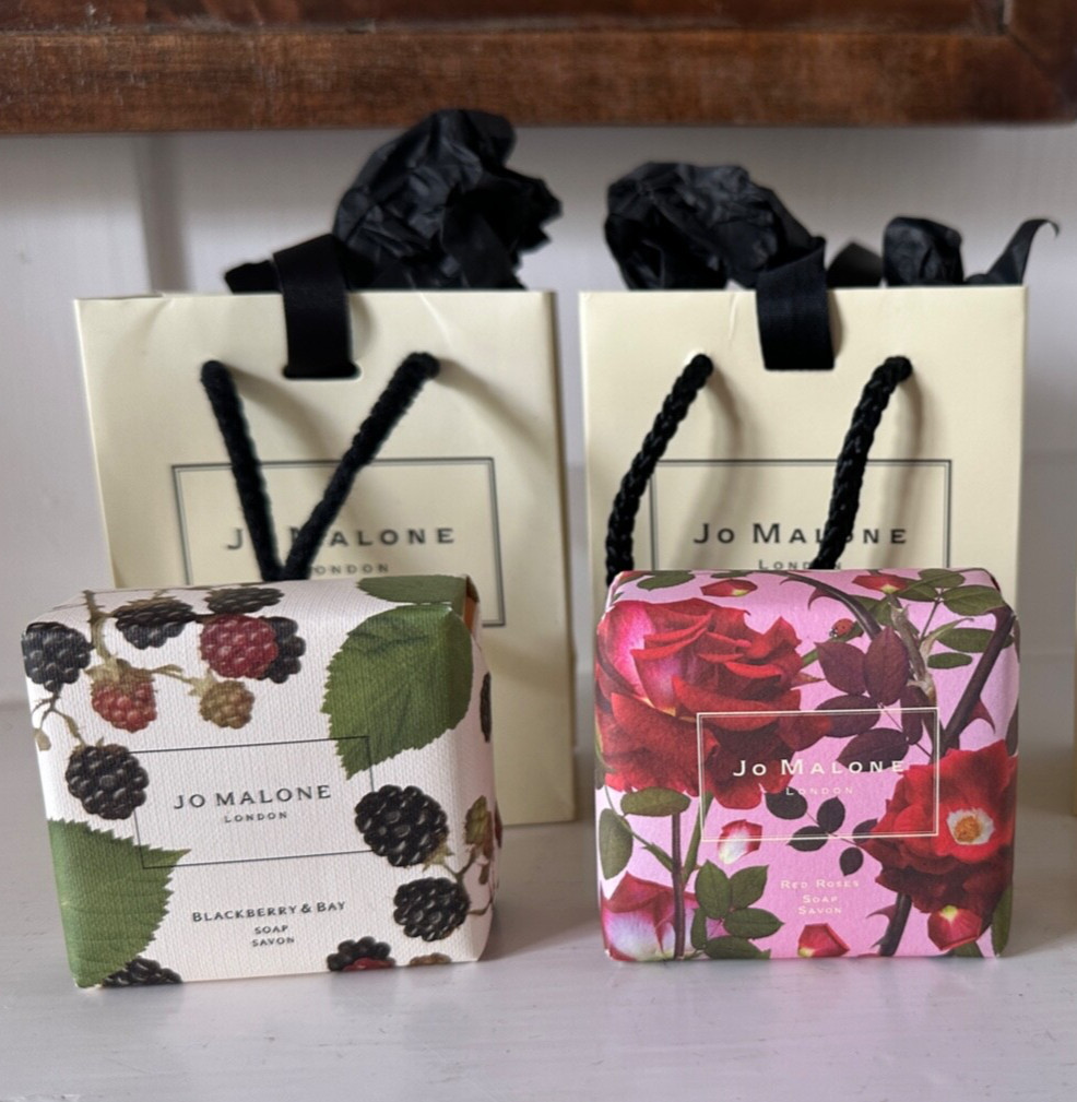 Jo Malone Soap ~ Blackberry & Bay or Red Roses or + Gift Bag