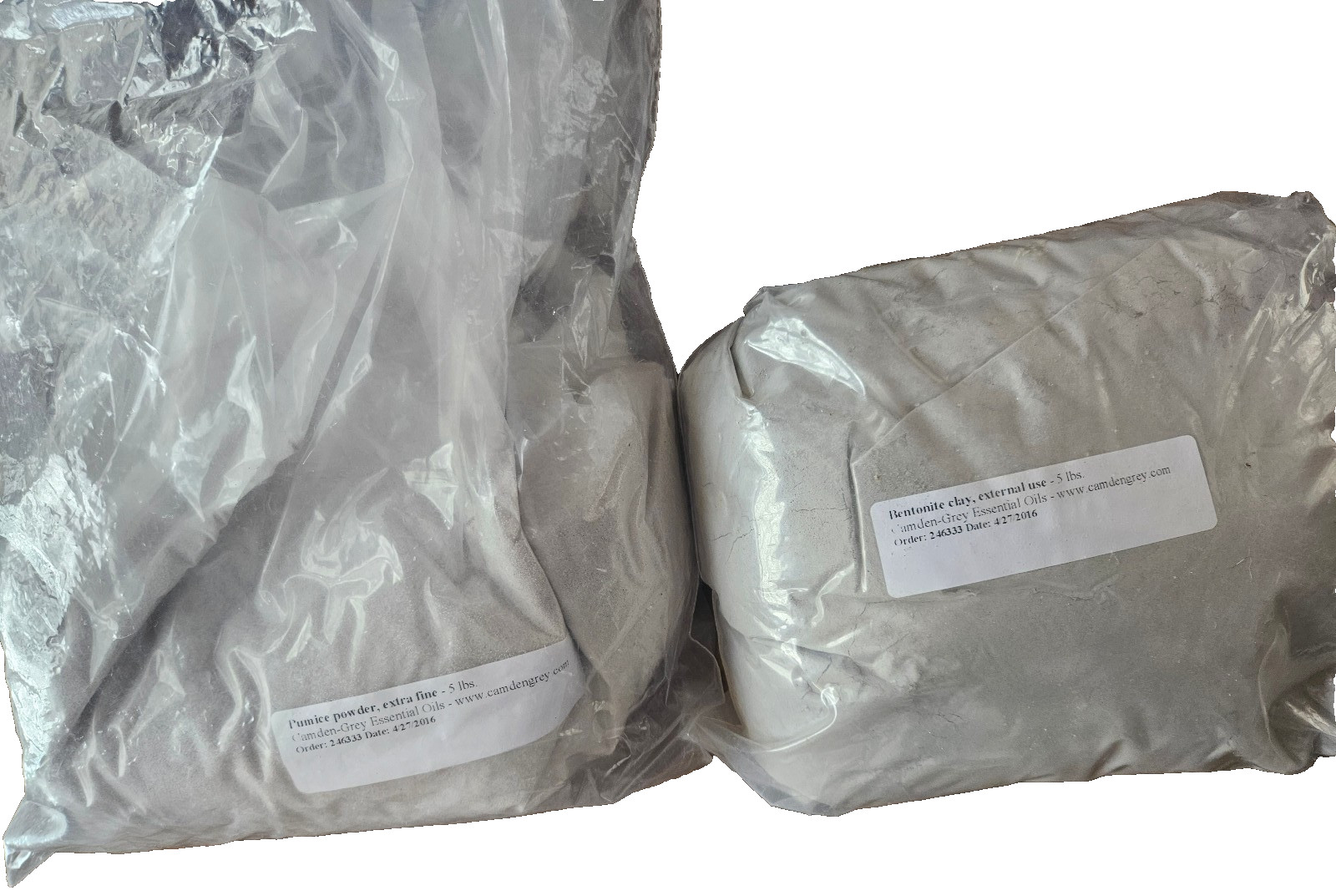 3 lbs Pumice Powder Extra Fine & 5 lbs Bentonite Clay Soap Making Face Products