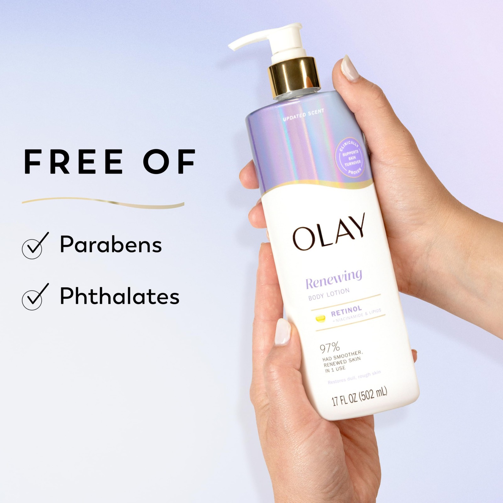 Olay Smoothing Body Lotion 17 Fl Oz 24Hr Moisturizing With Retinol And Vitami…