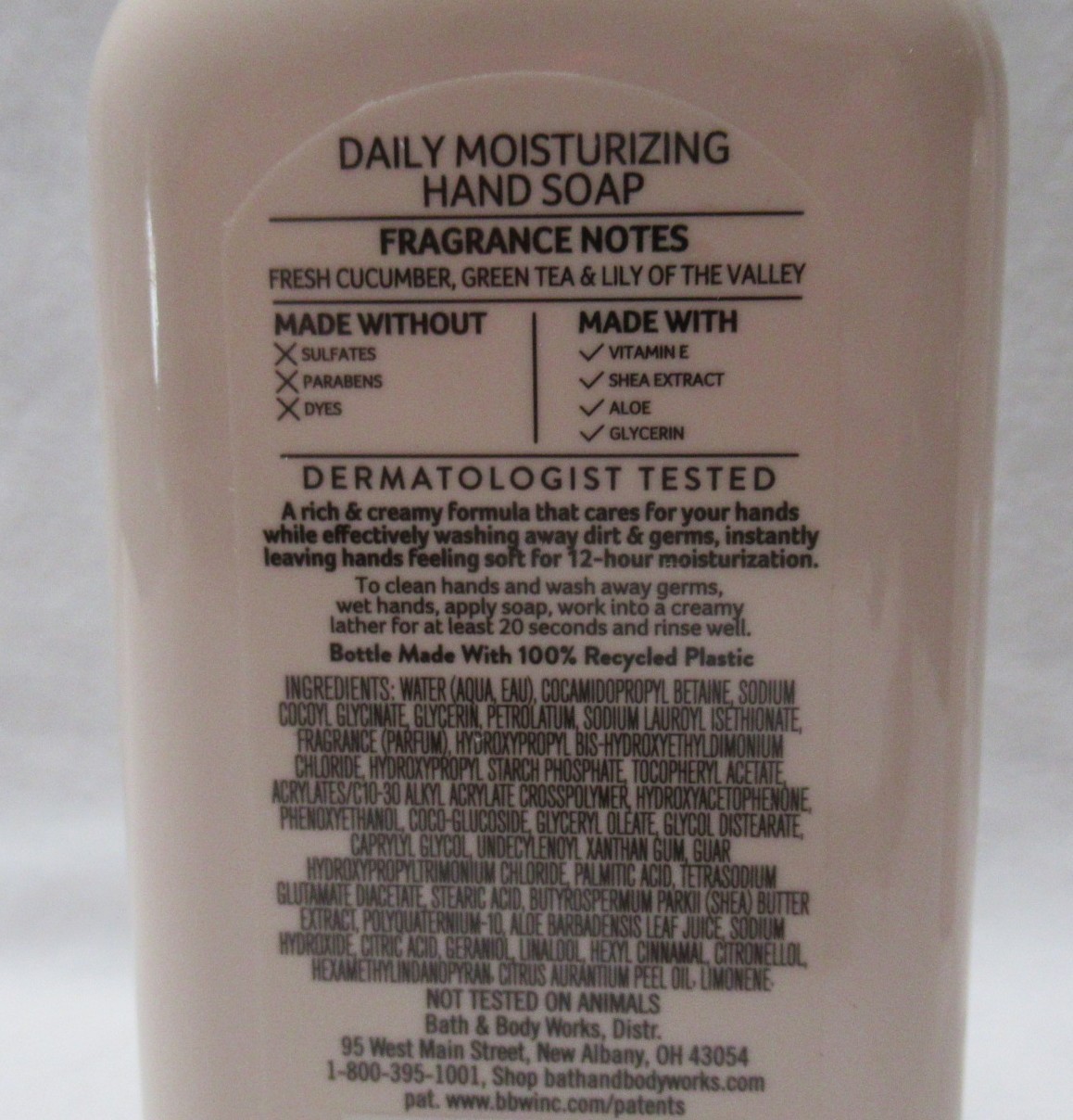 Bath & Body Works Daily Moisturizing Hand Soap Lot Set of 2 CUCUMBER & LILY