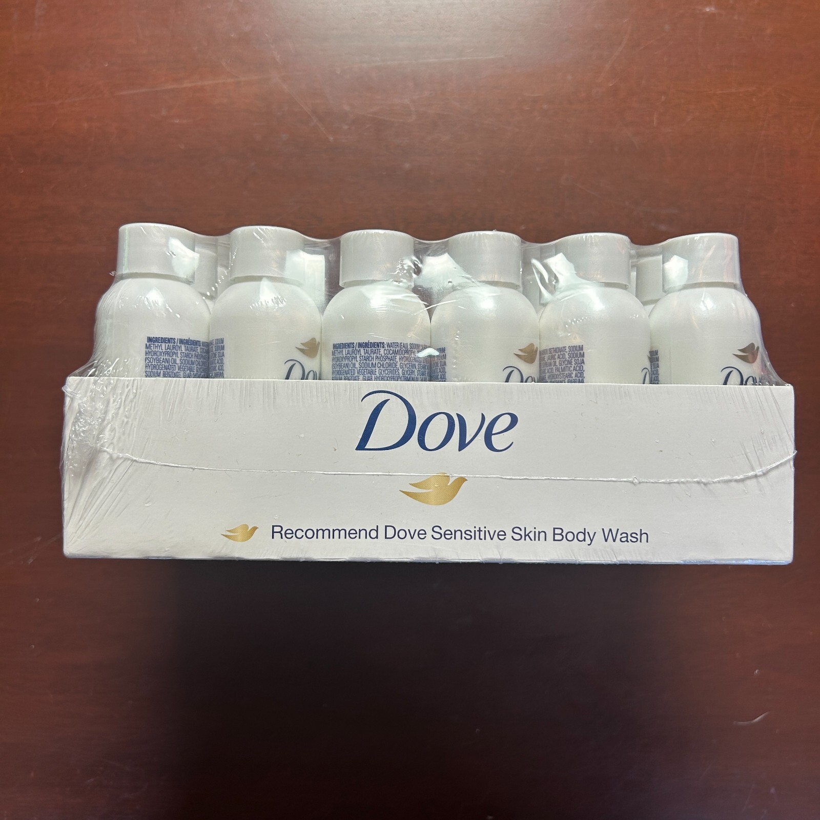 24 Pack Dove Sensitive Skin Moisturizer Body Wash 1.8oz Unscented Sealed!