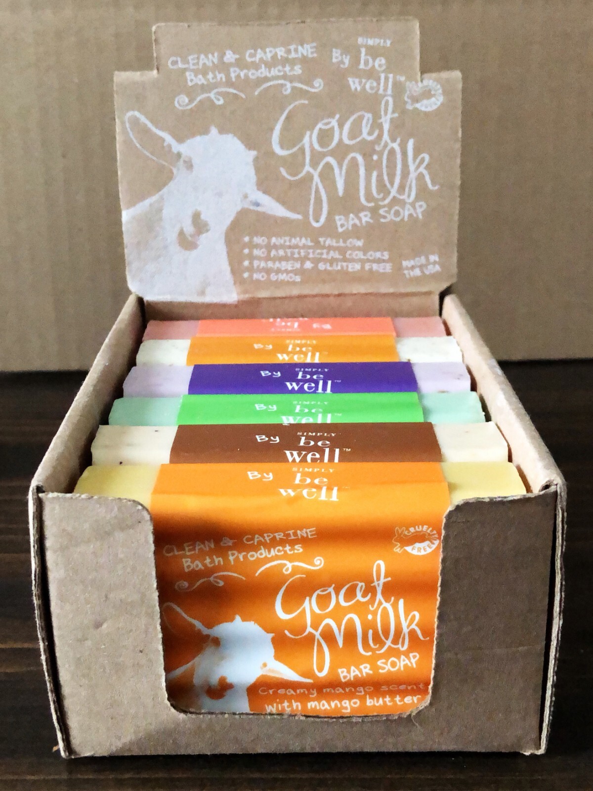 Goat Milk Bar Soap Simply Be Well San Francisco 4 Oz. Mix Set of 6 Bars
